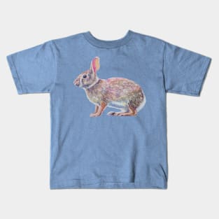 Cottontail rabbit painting (no background) Kids T-Shirt